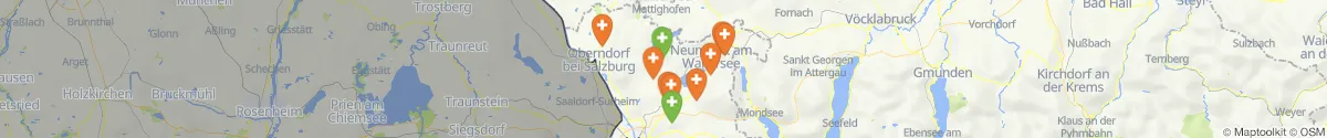 Map view for Pharmacies emergency services nearby Mattsee (Salzburg-Umgebung, Salzburg)